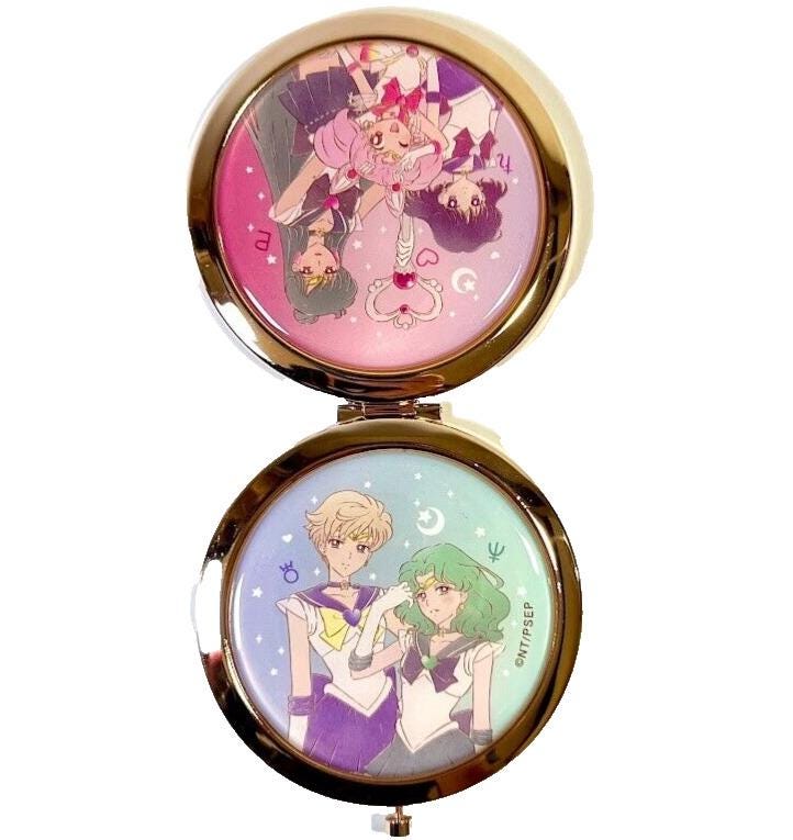Sailor Moon Retro Design Compact Pocket Mirror - Minor scratch on the cover