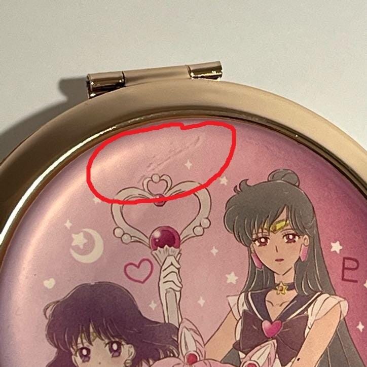 Sailor Moon Retro Design Compact Pocket Mirror - Minor scratch on the cover