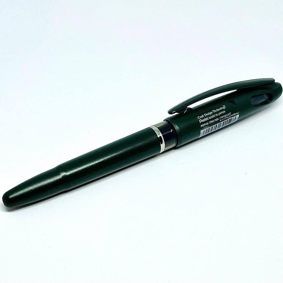 Pentel Tradio Dark Green Color Black Ink Fountain Pen