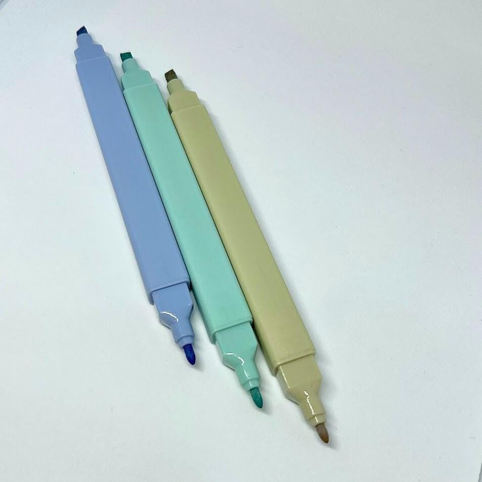 Head Lights Color Inspiration Series CIS Cool Color Double Sided Marker Pens