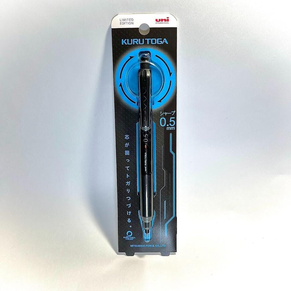 Limited Edition FLASH BLUE Uni Kuru Toga 0.5mm Pencil - Japanese Collectible