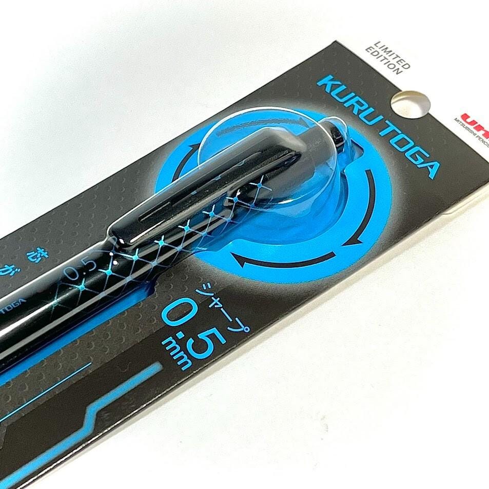 Limited Edition FLASH BLUE Uni Kuru Toga 0.5mm Pencil - Japanese Collectible