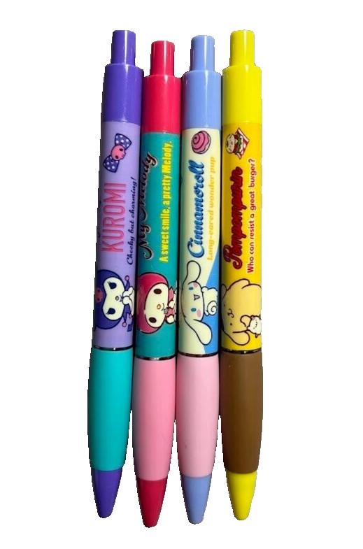 SANRIO Limited Ballpoint Pen Kuromi, Cinnamoroll, My Melody, Hello Kitty Set