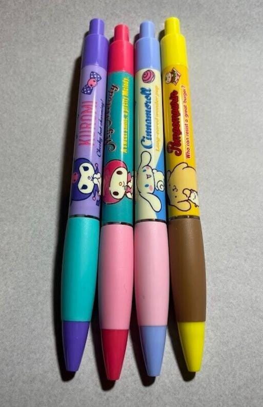 SANRIO Limited Ballpoint Pen Kuromi, Cinnamoroll, My Melody, Hello Kitty Set