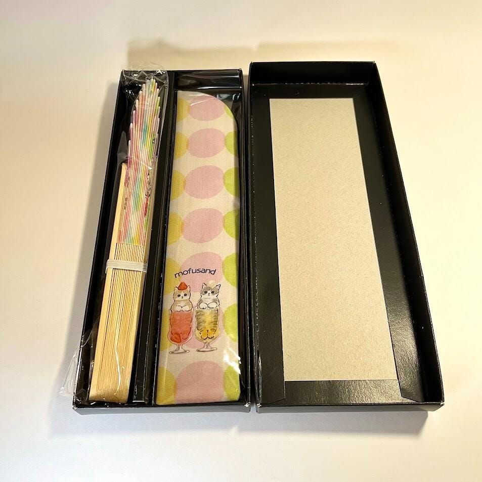Mofu Sand Kawaii Kyo-sensu Traditional Japanese Folding Fan - Made in Japan