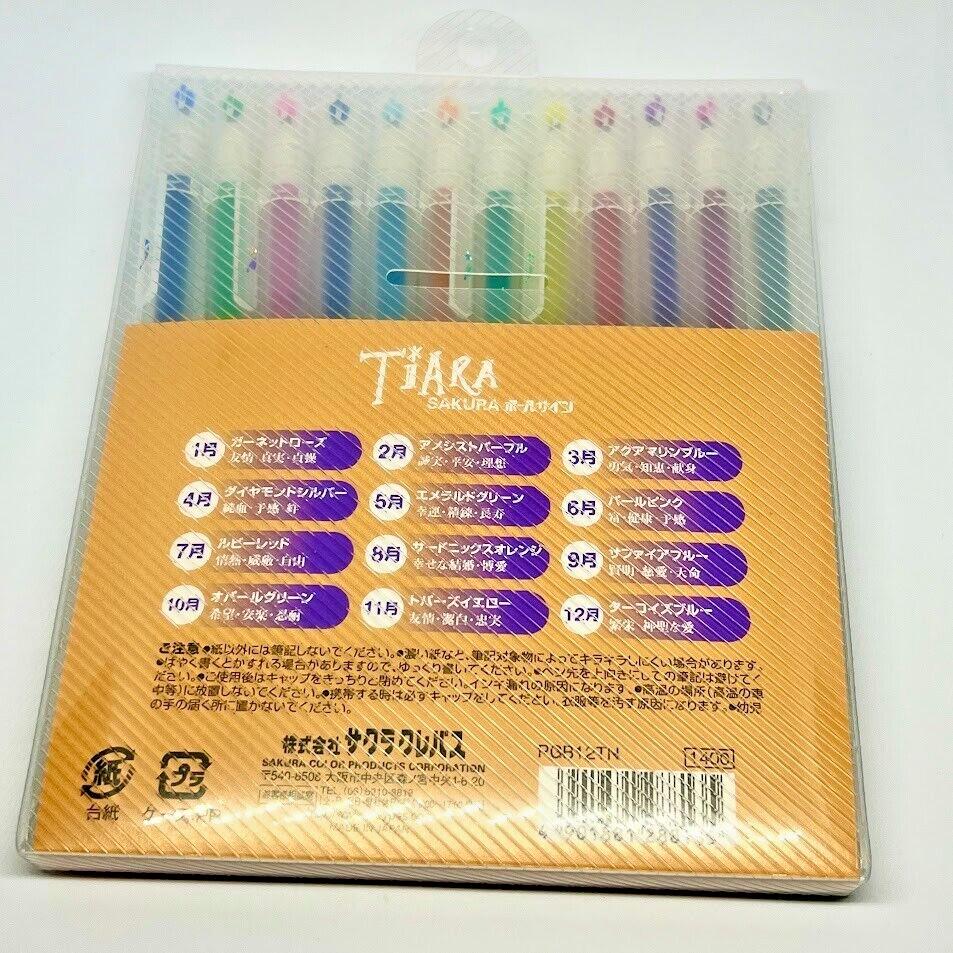 SAKURA Cray-Pas Water-Based Ballpoint Pen Ball Sign Tiara 12 Colors Made in Japa