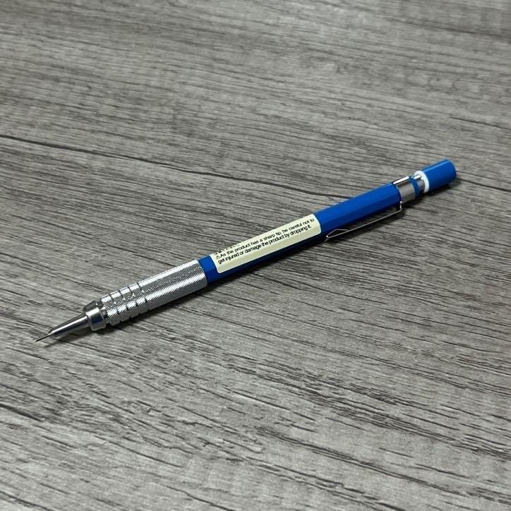 Muji Balanced Mechanical Pencil 0.5mm Blue- Ergonomic Design, Precise Writing