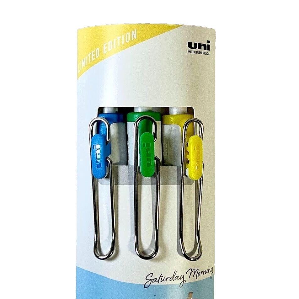 UNI-ball 0.5mm Saturday Morning Limited Edition 3-Pen Set -Made in Japan