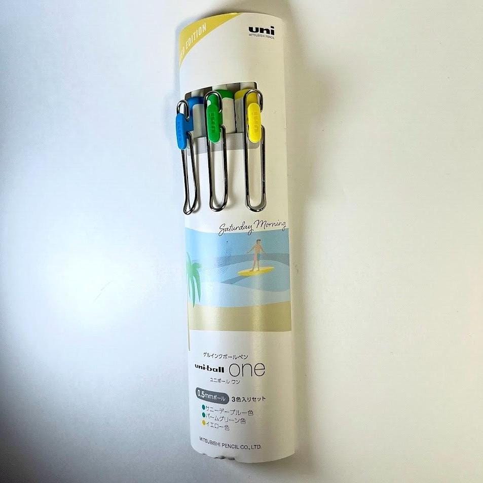 UNI-ball 0.5mm Saturday Morning Limited Edition 3-Pen Set -Made in Japan