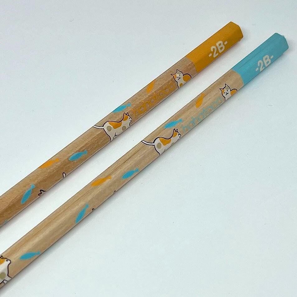 Made in Yamagata Japan Mitsubishi UNI Kawaii Cats 2B Pencil Set 2pcs
