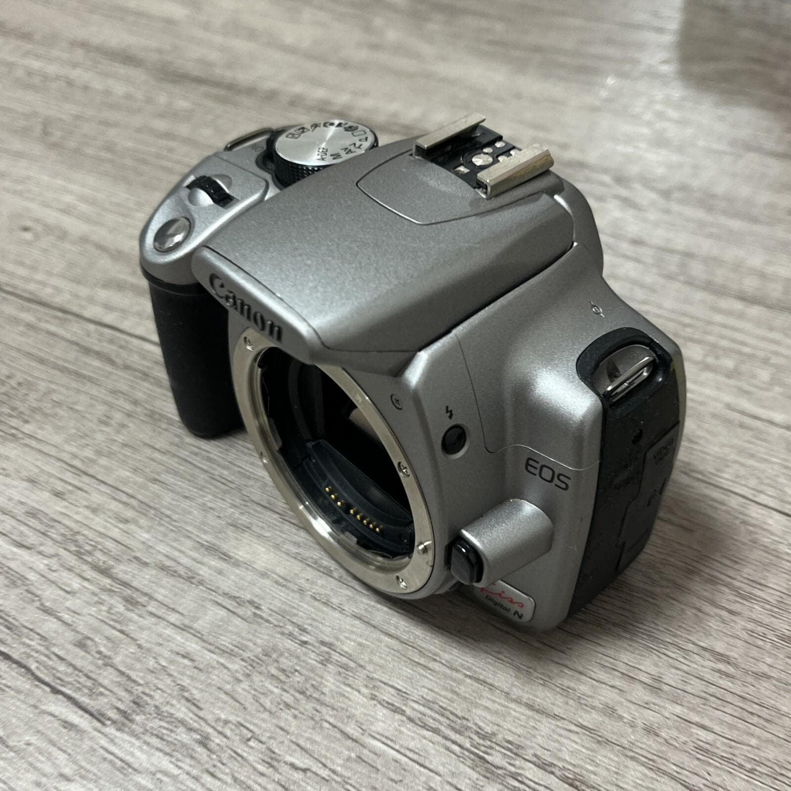 Canon EOS Kiss Digital N Digital Camera Works & In Good Shape – Body Only, No Battery