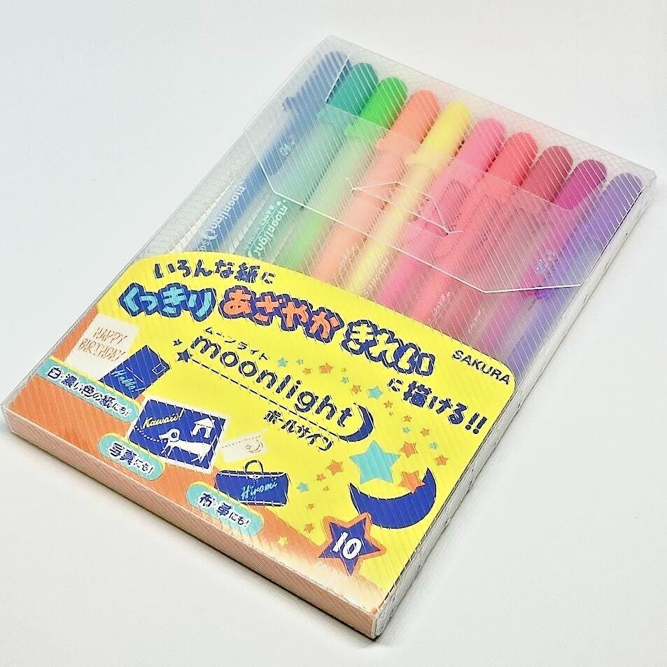 Sakura Cray-Pas Gel Ballpoint Pen Ballsign Moonlight 10 Colors PGB10M