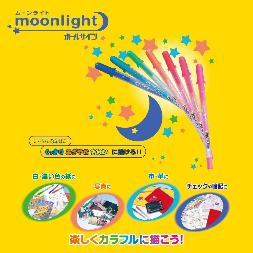 Sakura Cray-Pas Gel Ballpoint Pen Ballsign Moonlight 10 Colors PGB10M
