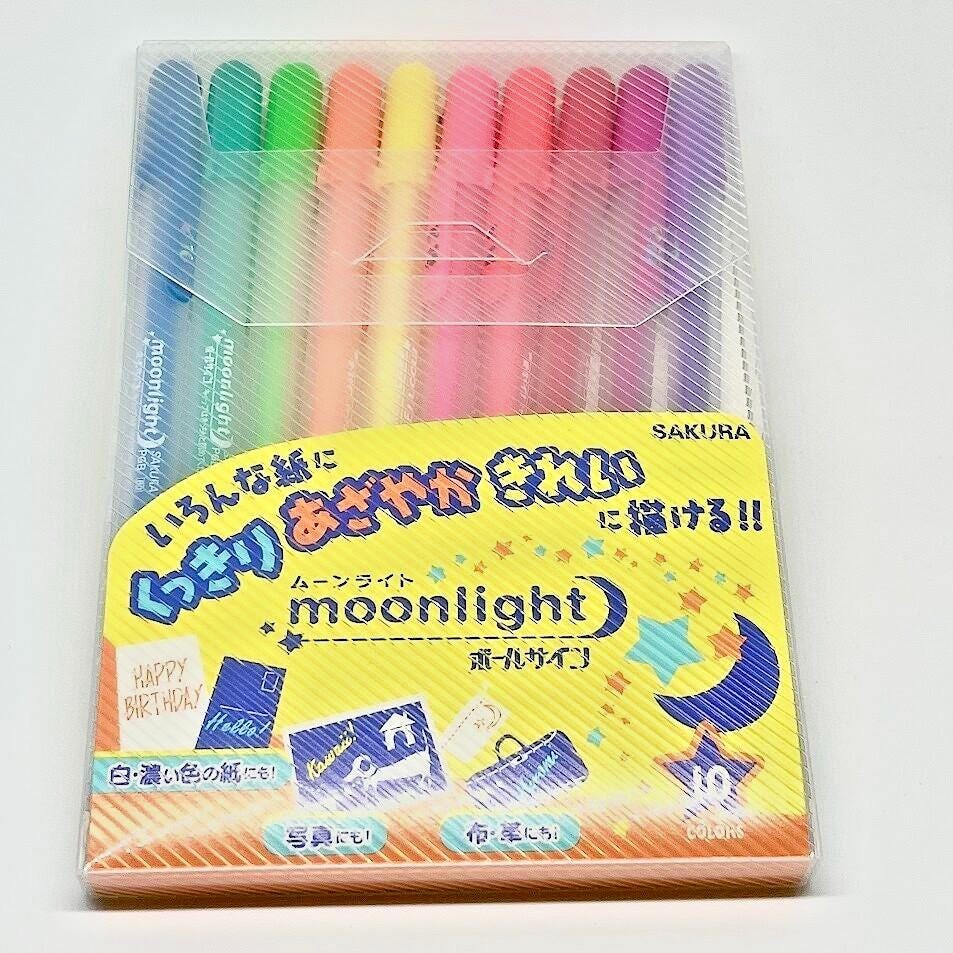 Sakura Cray-Pas Gel Ballpoint Pen Ballsign Moonlight 10 Colors PGB10M