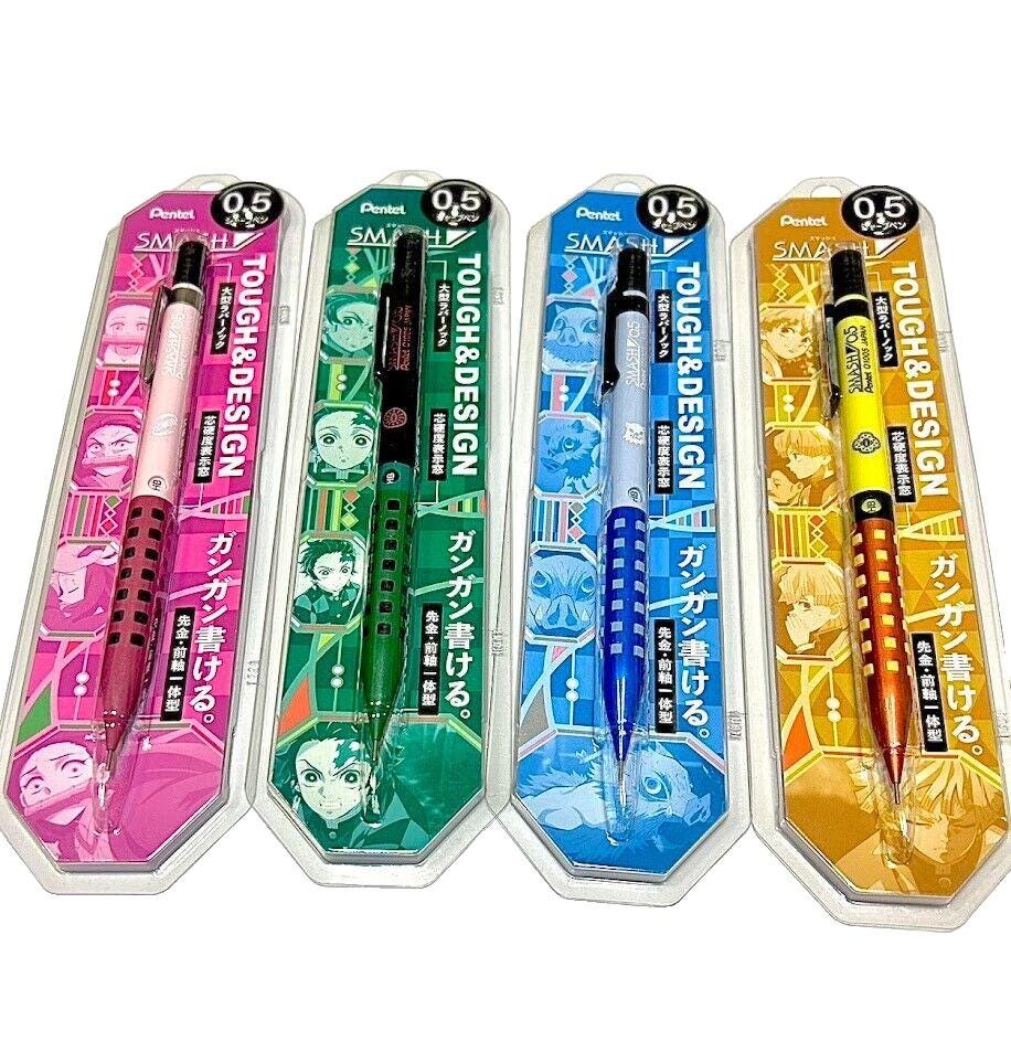 Limited Pentel Smash Edition 0.5mm Demon Slayer-Kimetsu No Yaiba - Set of 4