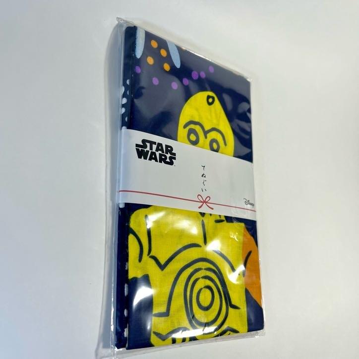 Japanese Exclusive Tenugui Cotton C-3PO&R2-D2 Hanami Obon Fireworks