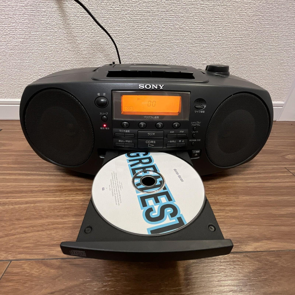 Vintage Sony CFD‑S38 Cd Cassette AM/FM Radio Boombox Portable Stereo Tested Works