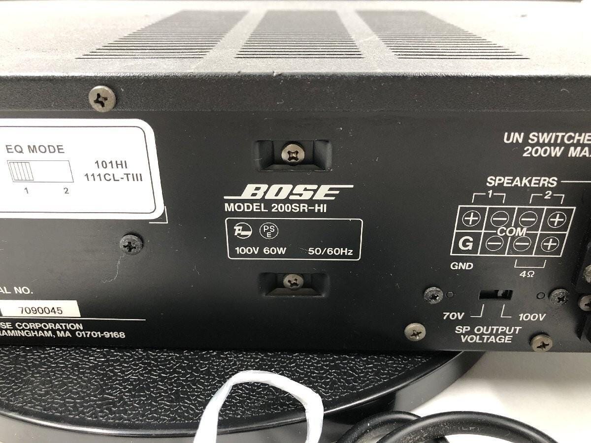 Bose High Impedance Amplifier: 200SR-HI TESTED WORKS