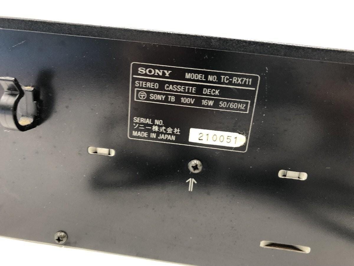 Vintage SONY TC-RX711  Cassette Deck TC-RX711 Quick Reverse- 3 Motors Mechanism Read Des