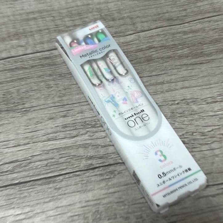 Uni-Ball One Metallic Color 3SET 0.5mm Limited Pen from Japan
