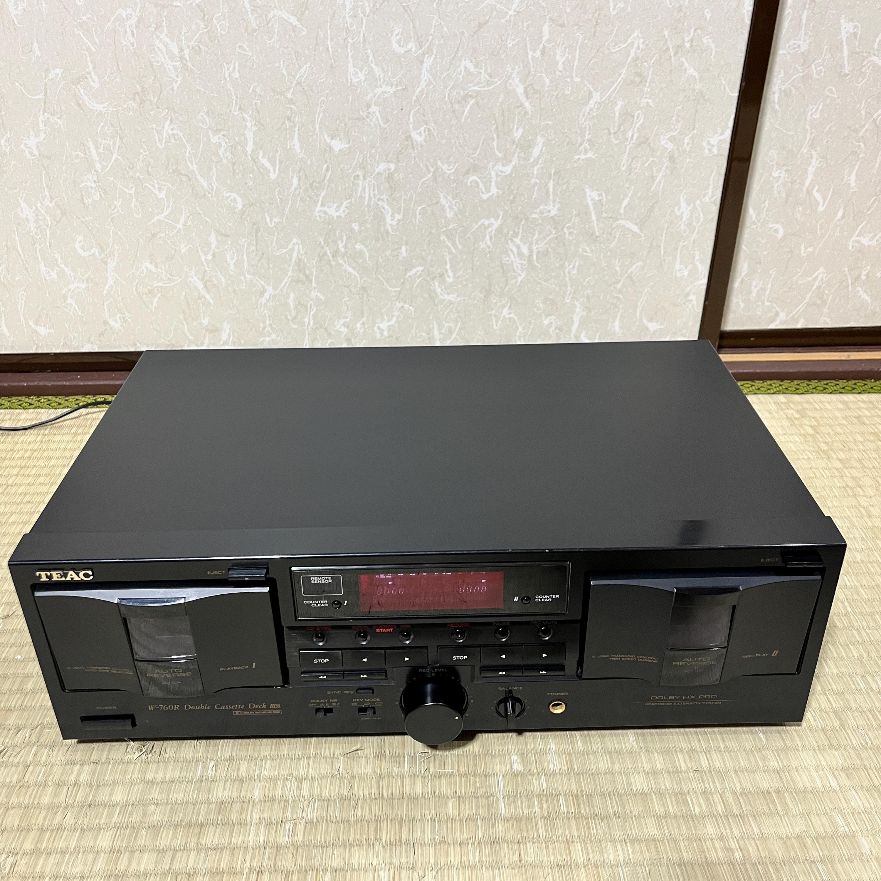 Vintage TEAC W-760R Double Cassette Deck – Auto-Reverse, Dolby B/C, HX-Pro TESTED