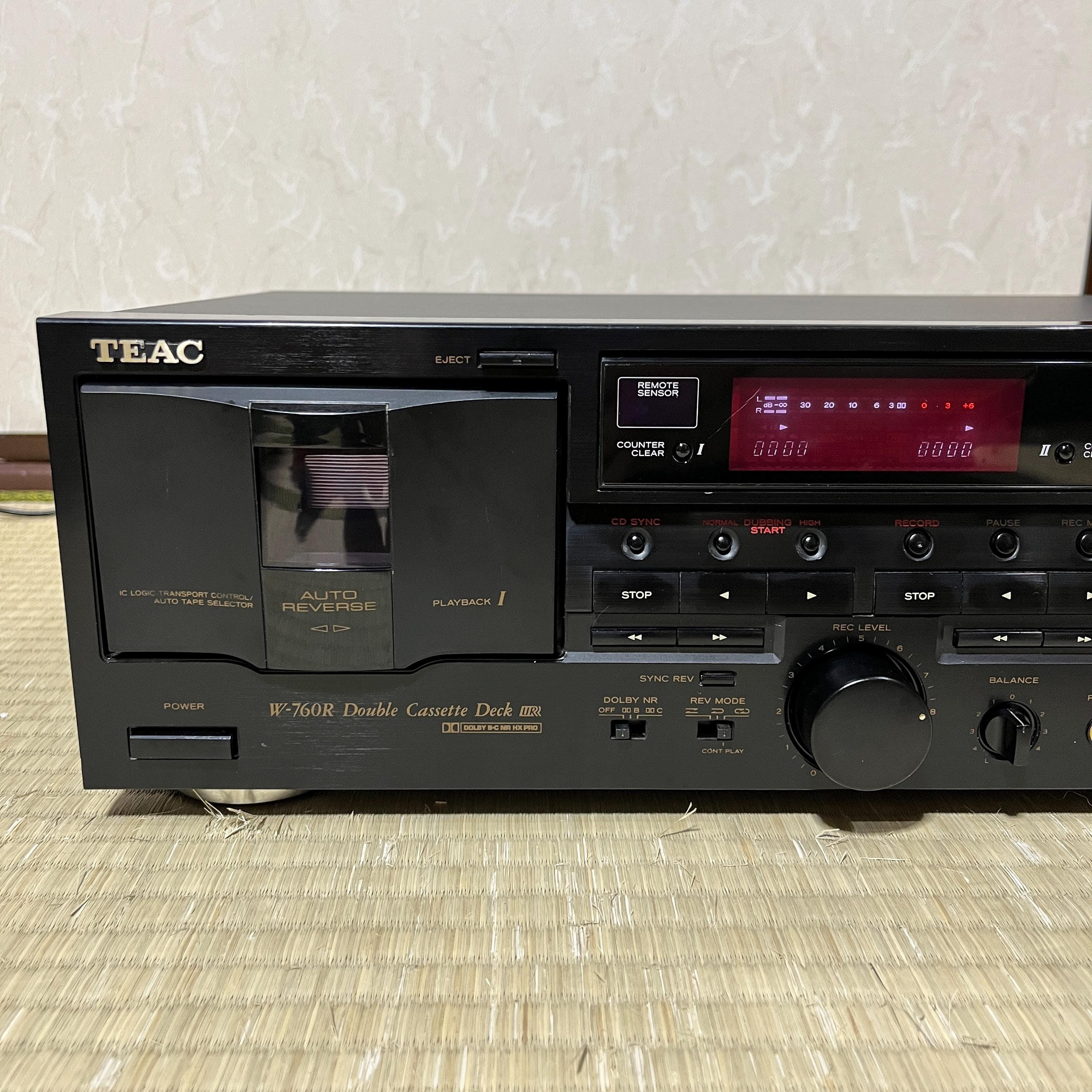 Vintage TEAC W-760R Double Cassette Deck – Auto-Reverse, Dolby B/C, HX-Pro TESTED