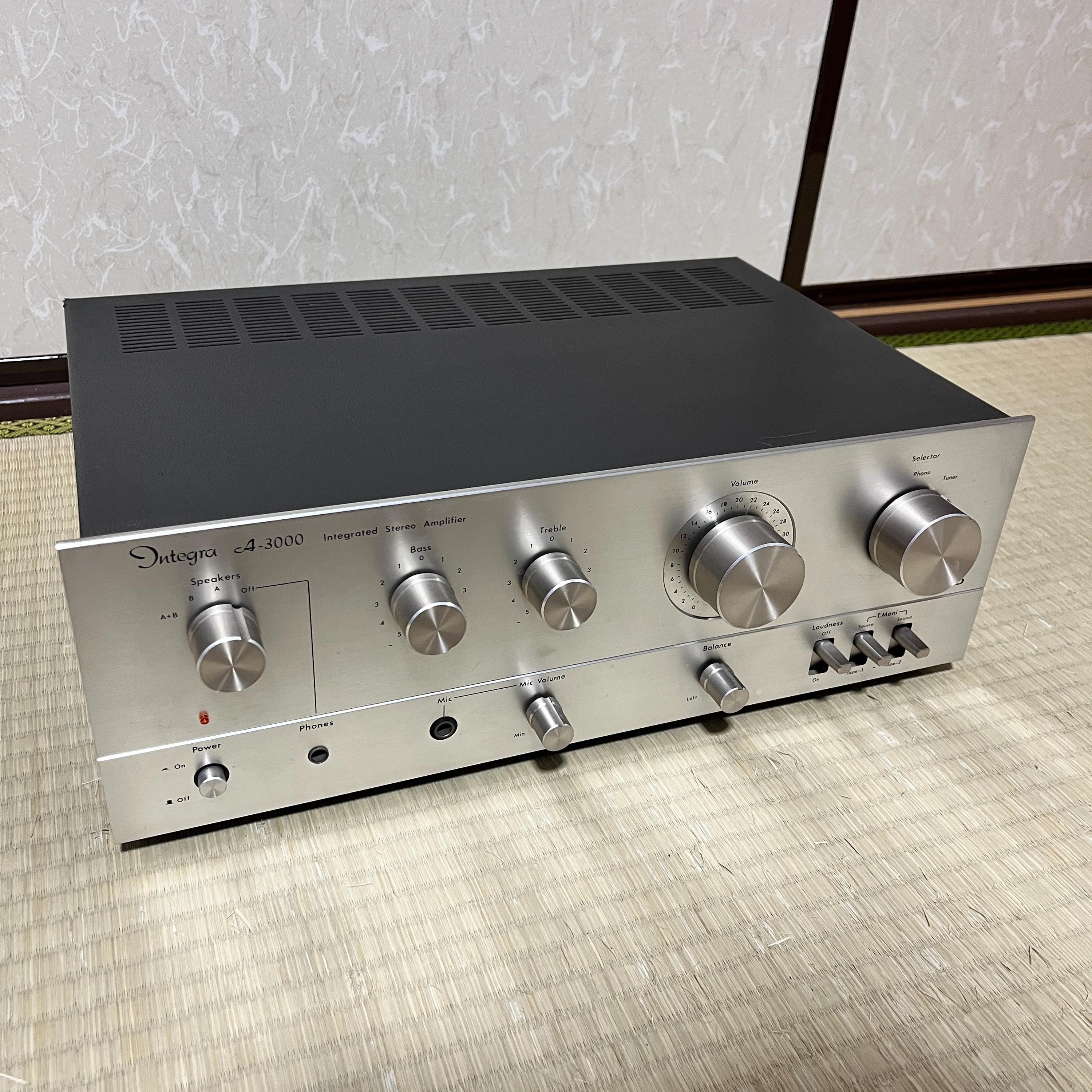 Vintage Integra A-3000 Stereo Integrated Amplifier – Hi-Fi Audio Amp, Japan-Made, Rare, Tested & Working