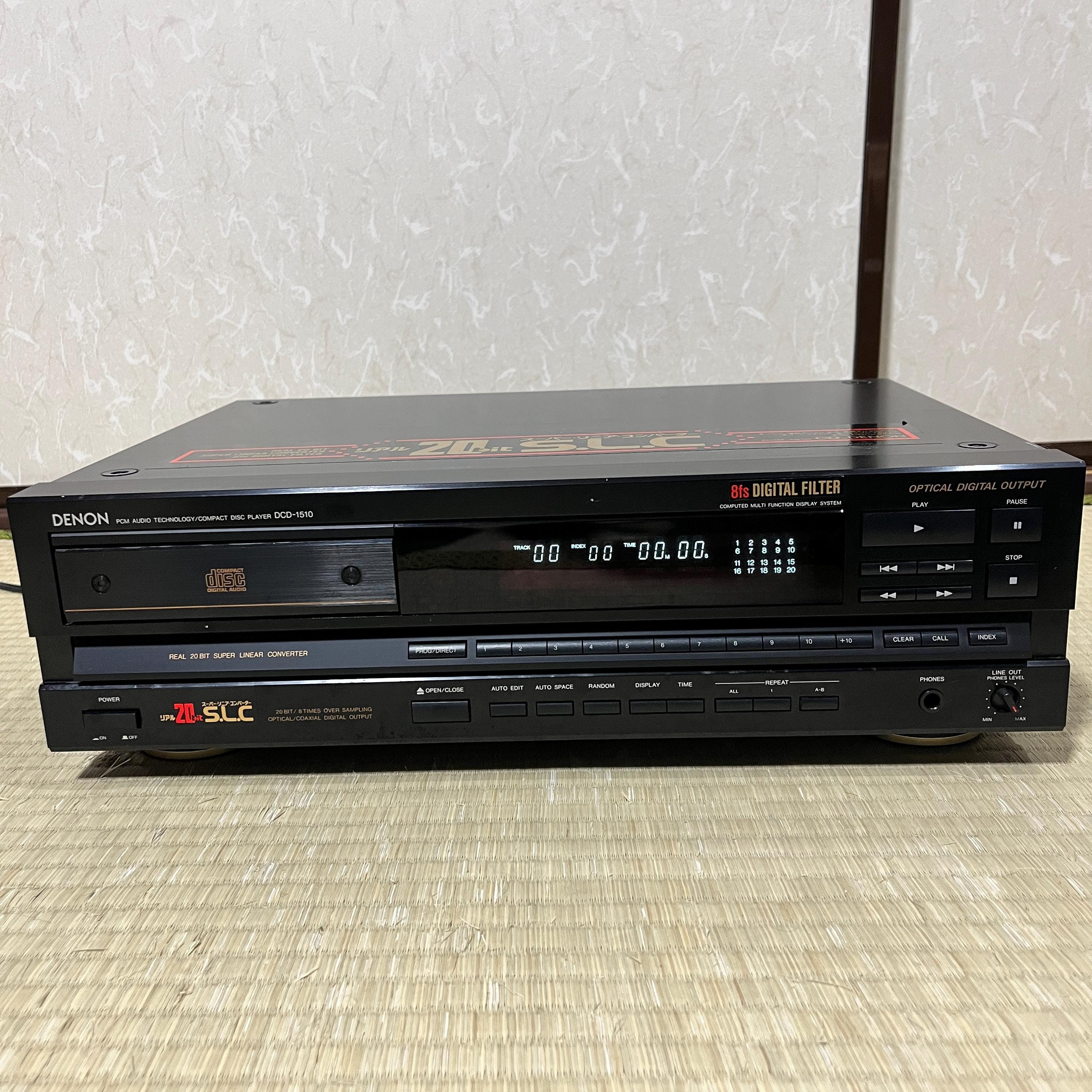 Denon DCD-1510 High-End Vintage Compact Disc Player • 20-bit SLC • 8x Oversampling • Optical Digital Output