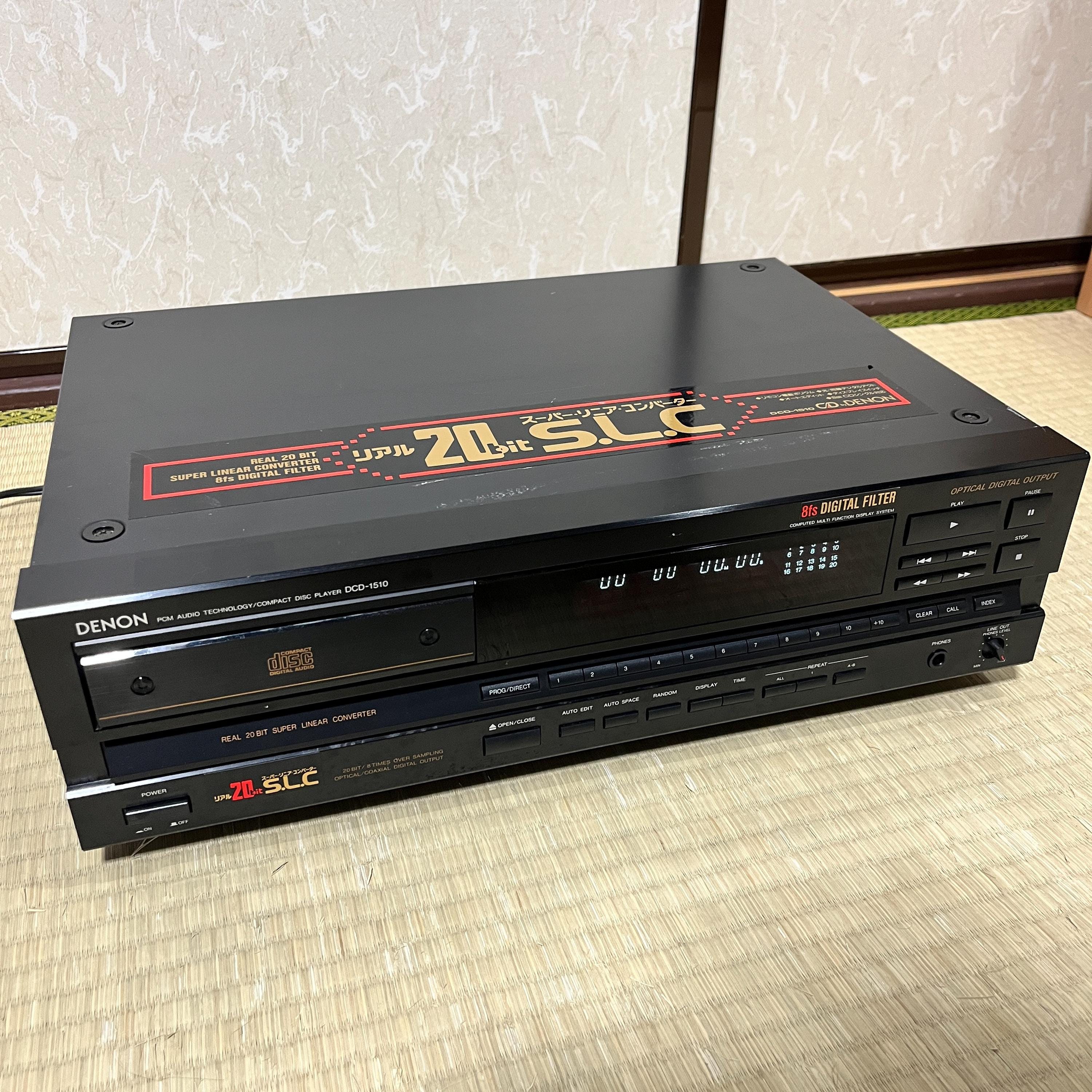 Denon DCD-1510 High-End Vintage Compact Disc Player • 20-bit SLC • 8x Oversampling • Optical Digital Output