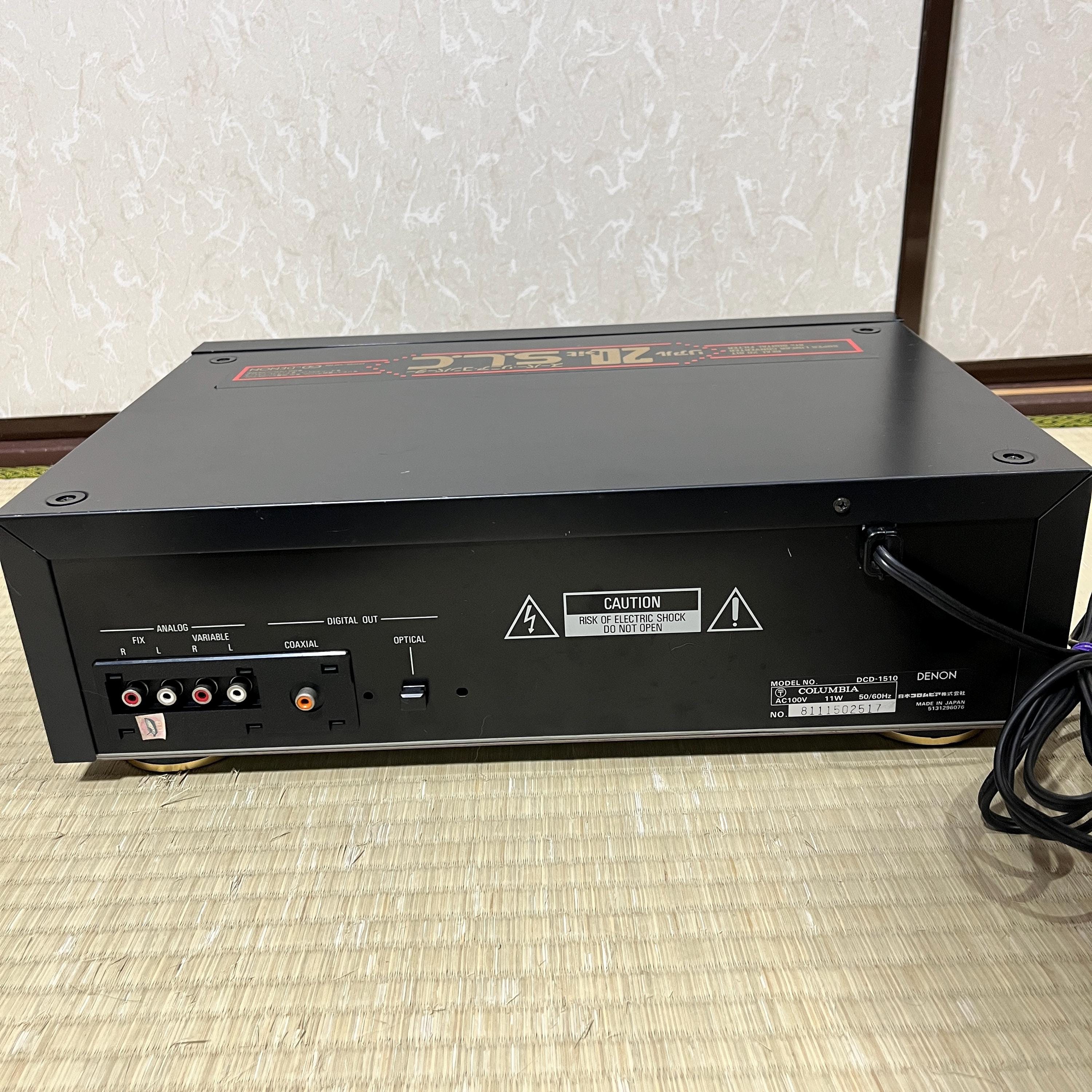 Denon DCD-1510 High-End Vintage Compact Disc Player • 20-bit SLC • 8x Oversampling • Optical Digital Output