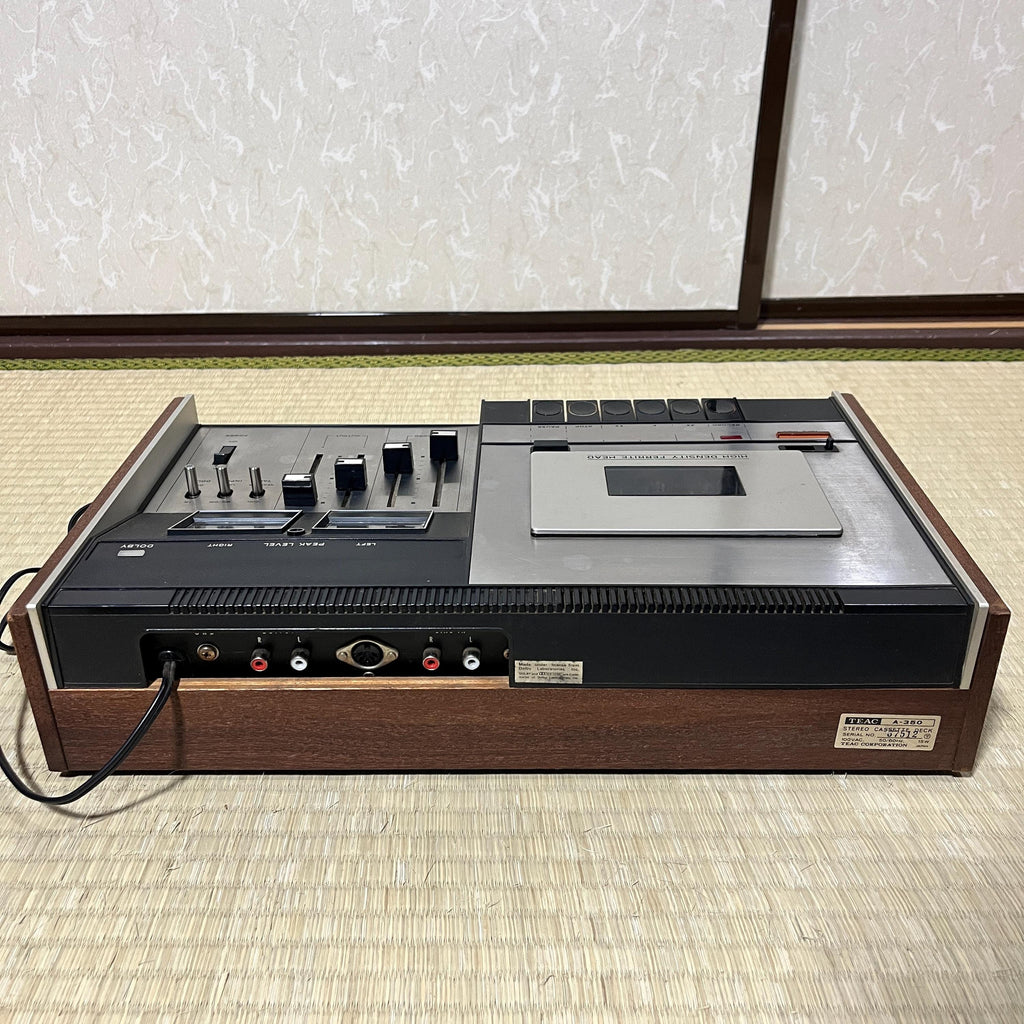 TEAC A-350 Vintage Stereo Cassette Deck • Dolby System • Wood Panels • Tested Japan