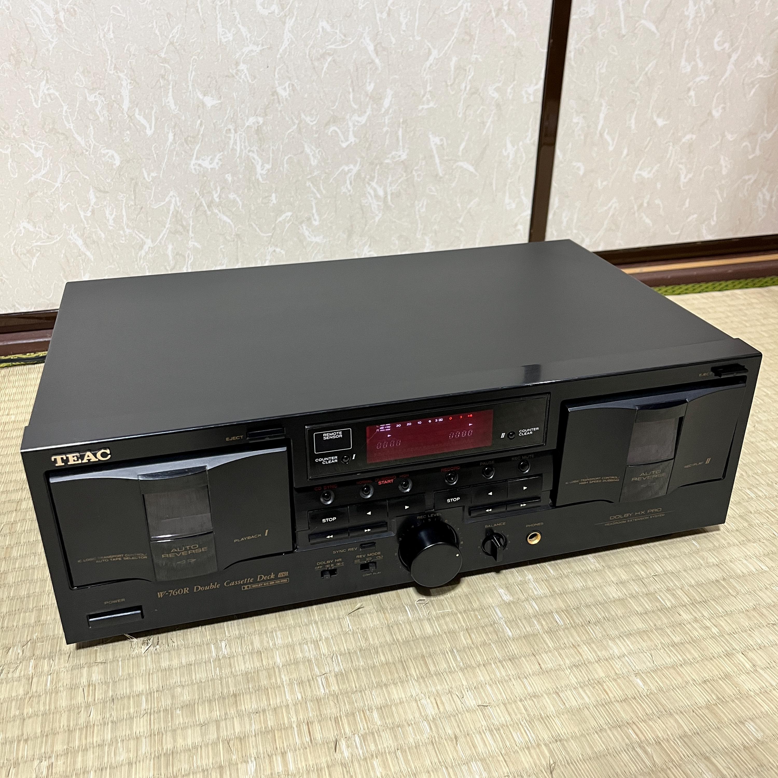 Vintage TEAC W-760R Double Cassette Deck – Auto-Reverse, Dolby B/C, HX-Pro TESTED