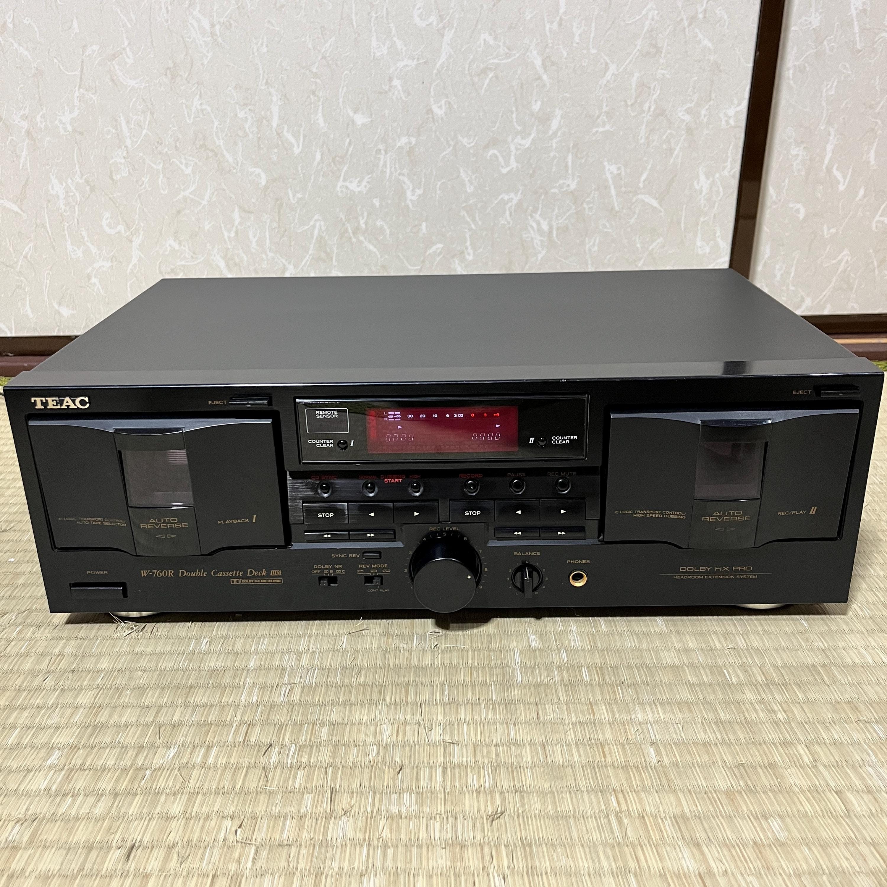 Vintage TEAC W-760R Double Cassette Deck – Auto-Reverse, Dolby B/C, HX-Pro TESTED