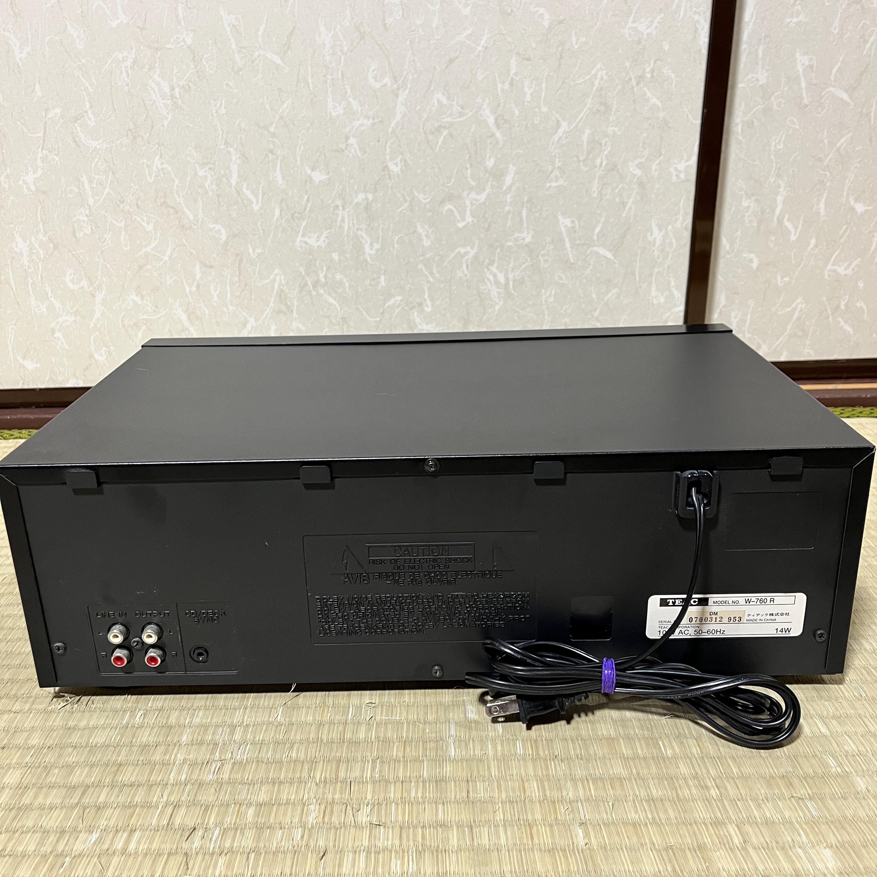 Vintage TEAC W-760R Double Cassette Deck – Auto-Reverse, Dolby B/C, HX-Pro TESTED