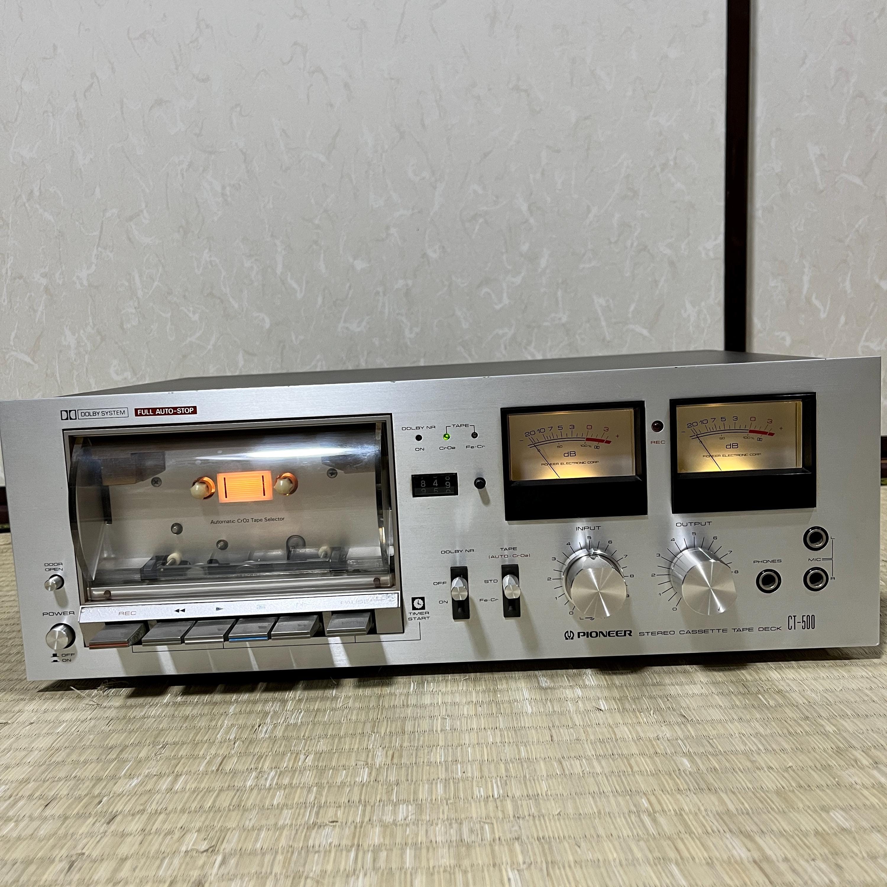 Pioneer CT-500 Stereo Cassette Deck – Vintage Tested Restored Working Condition
