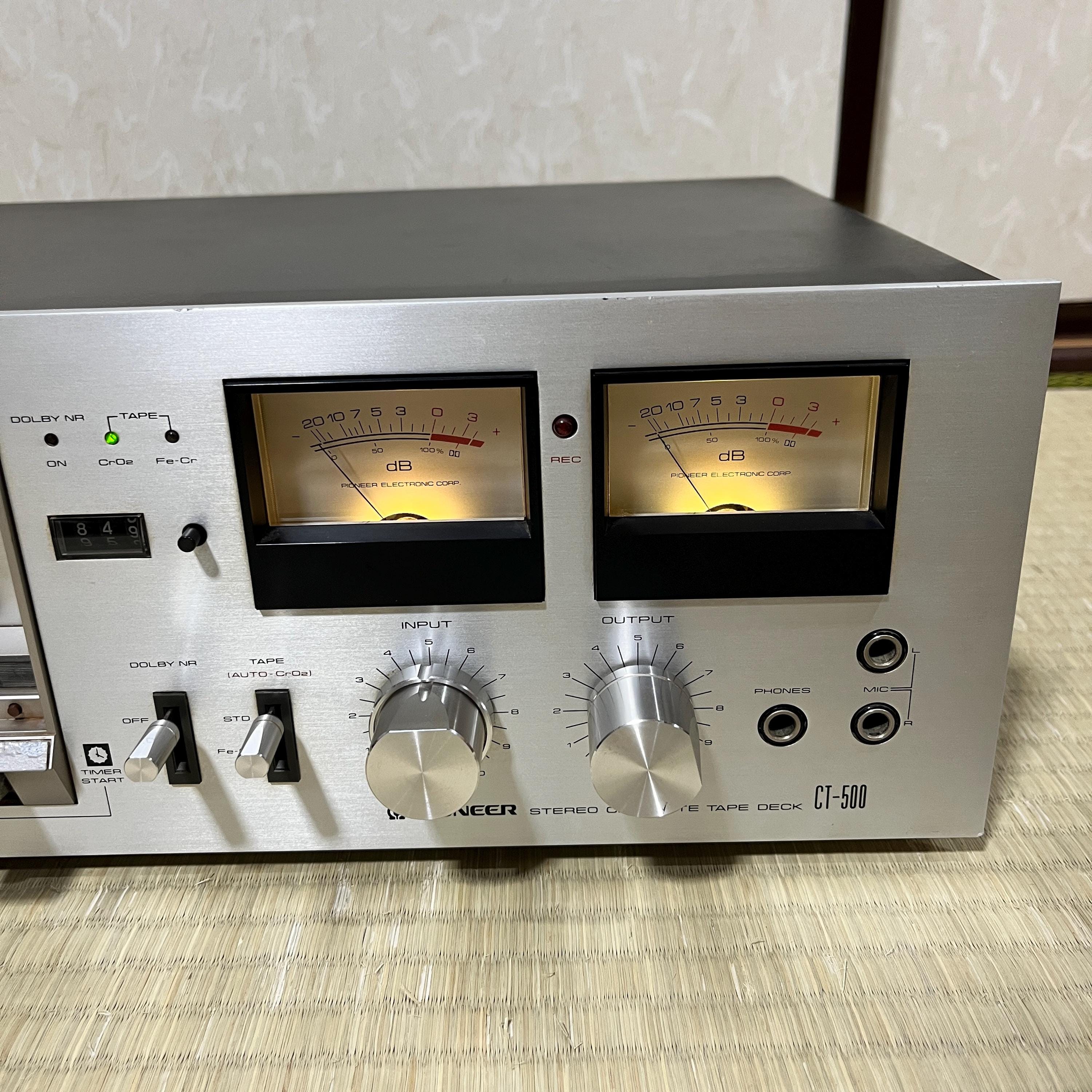 Pioneer CT-500 Stereo Cassette Deck – Vintage Tested Restored Working Condition