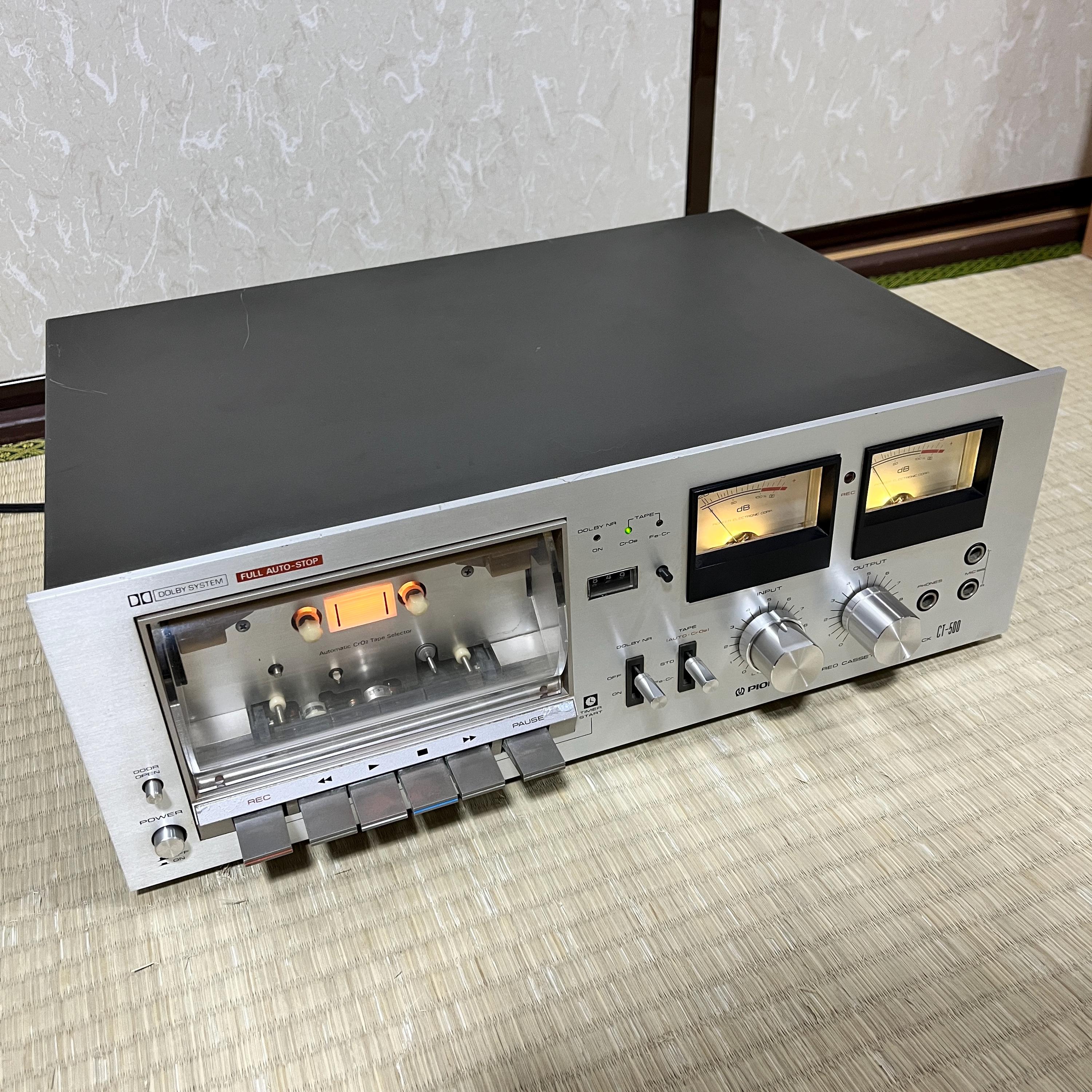 Pioneer CT-500 Stereo Cassette Deck – Vintage Tested Restored Working Condition