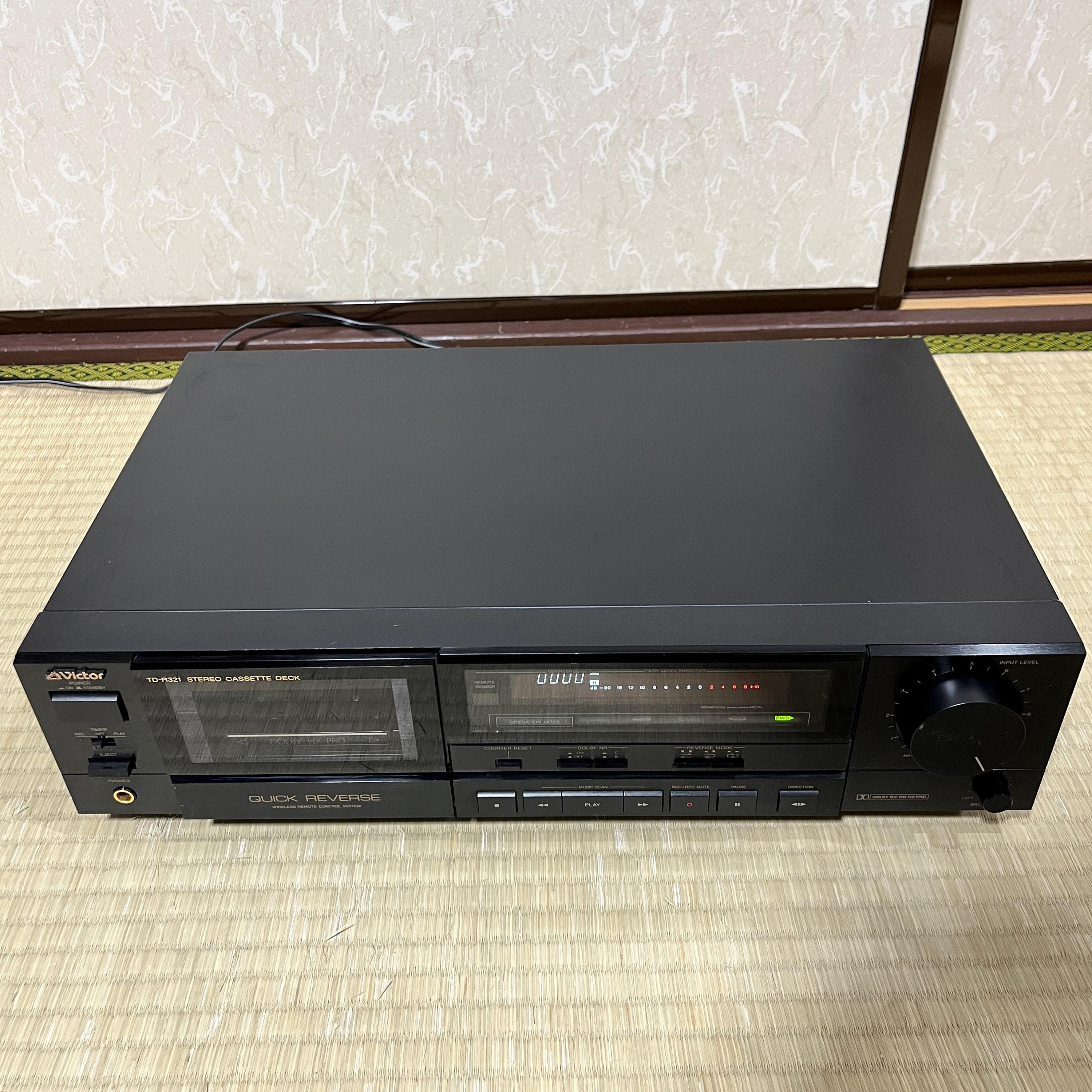 Victor TD-R321 Stereo Cassette Deck – Vintage Working Condition
