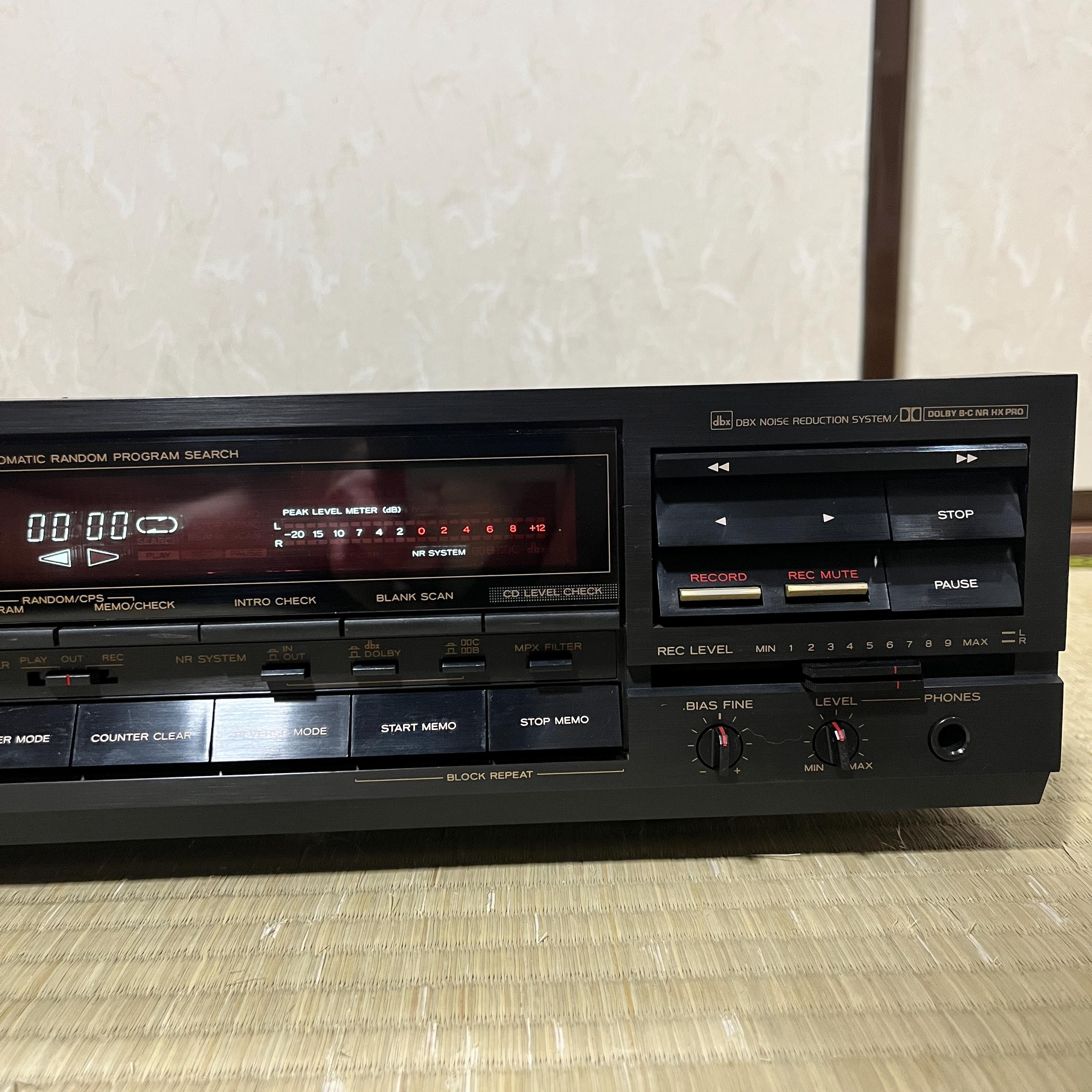 TEAC R-616X Stereo Double Cassette Deck – Dual Well Tape Player/Recorder