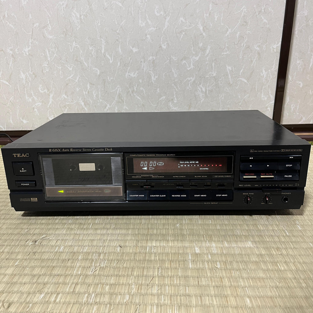 TEAC R-616X Stereo Double Cassette Deck – Dual Well Tape Player/Recorder