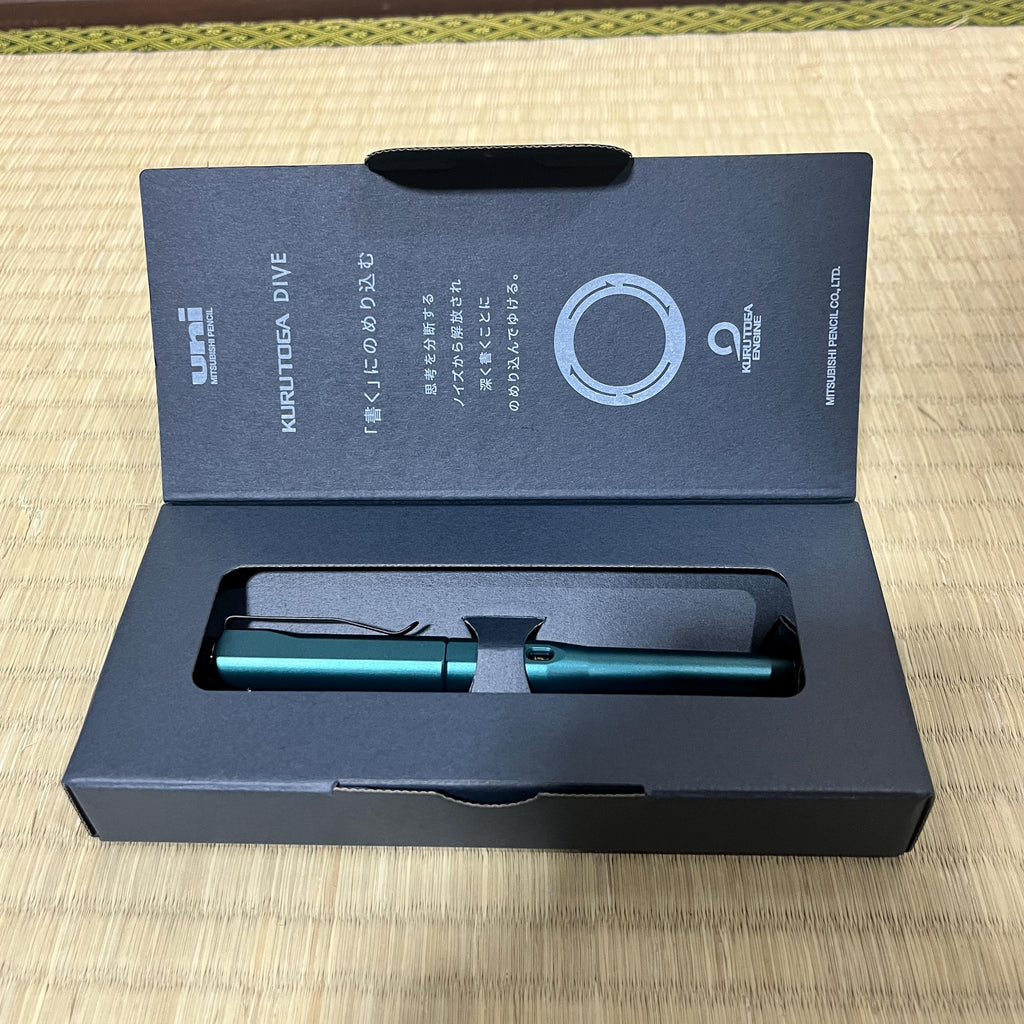 Uni Kuru Toga Dive Mechanical Pencil Dense Green 0.5 mm – Limited Edition Japanese Stationery