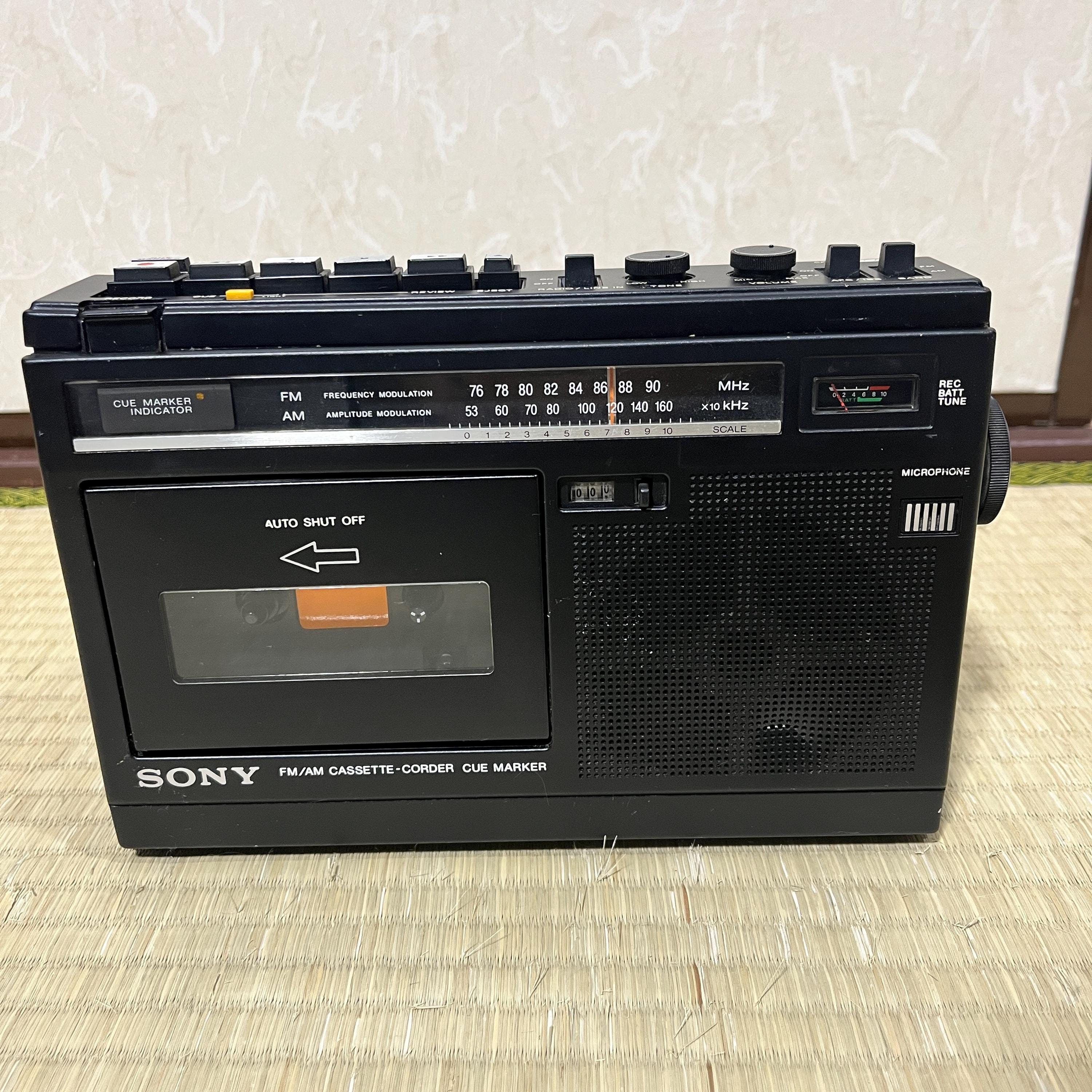 Vintage Sony CF-1160 Radio Cassette Recorder – Cue-Marker, Anti-Rolling, 1976
