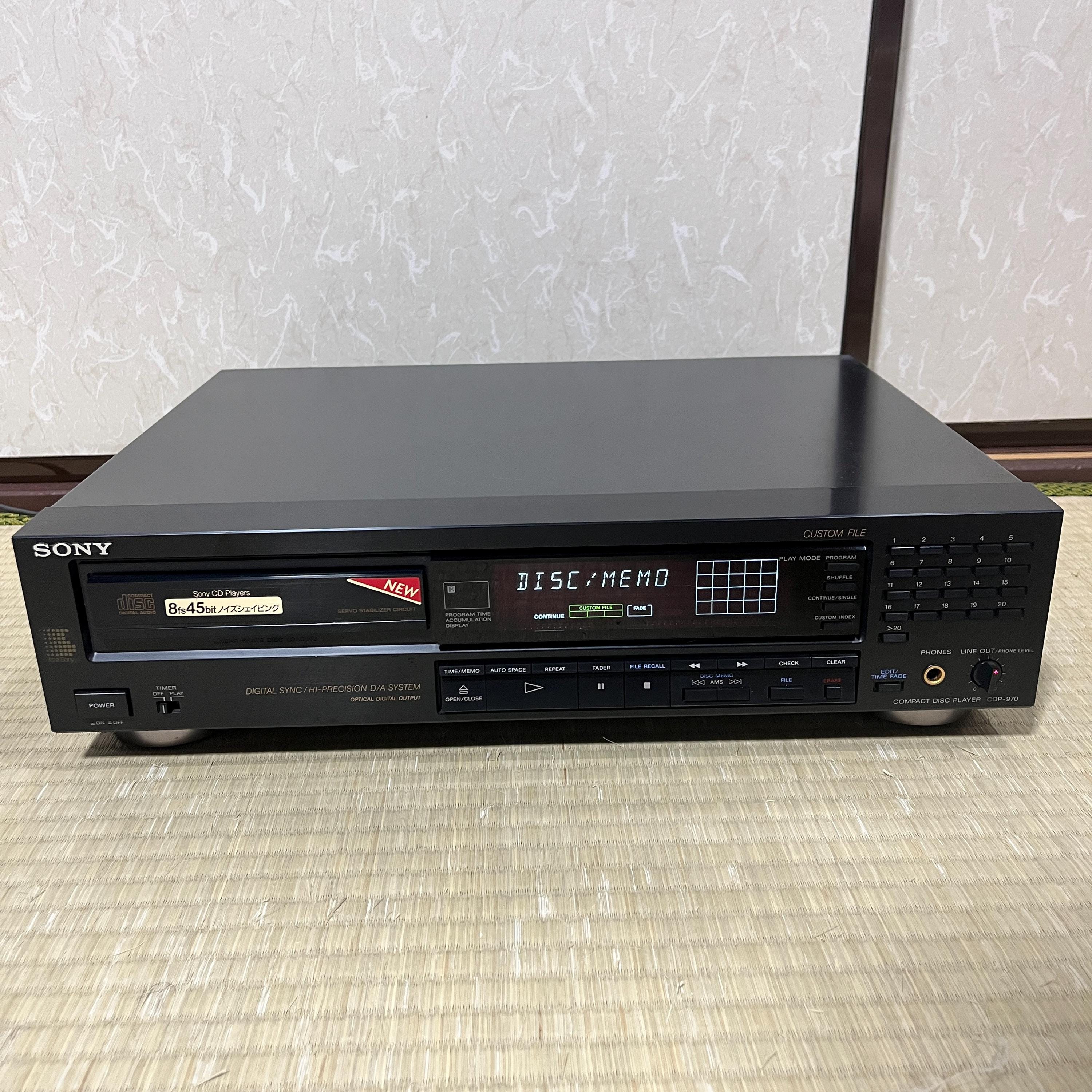 Sony CDP-970 Vintage CD Player – Fully Tested Hi-Fi Stereo, Optical Out Working Condition