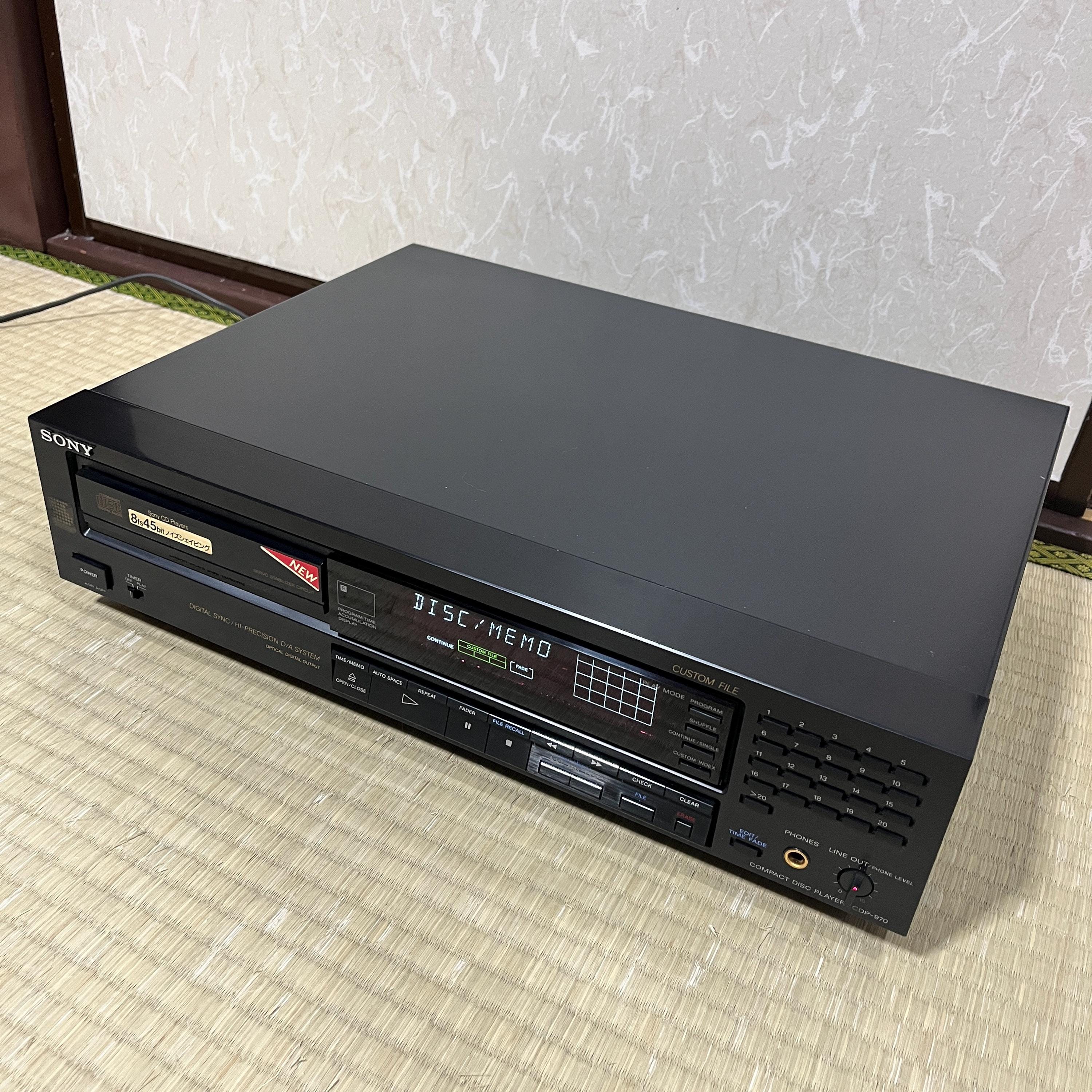 Sony CDP-970 Vintage CD Player – Fully Tested Hi-Fi Stereo, Optical Out Working Condition