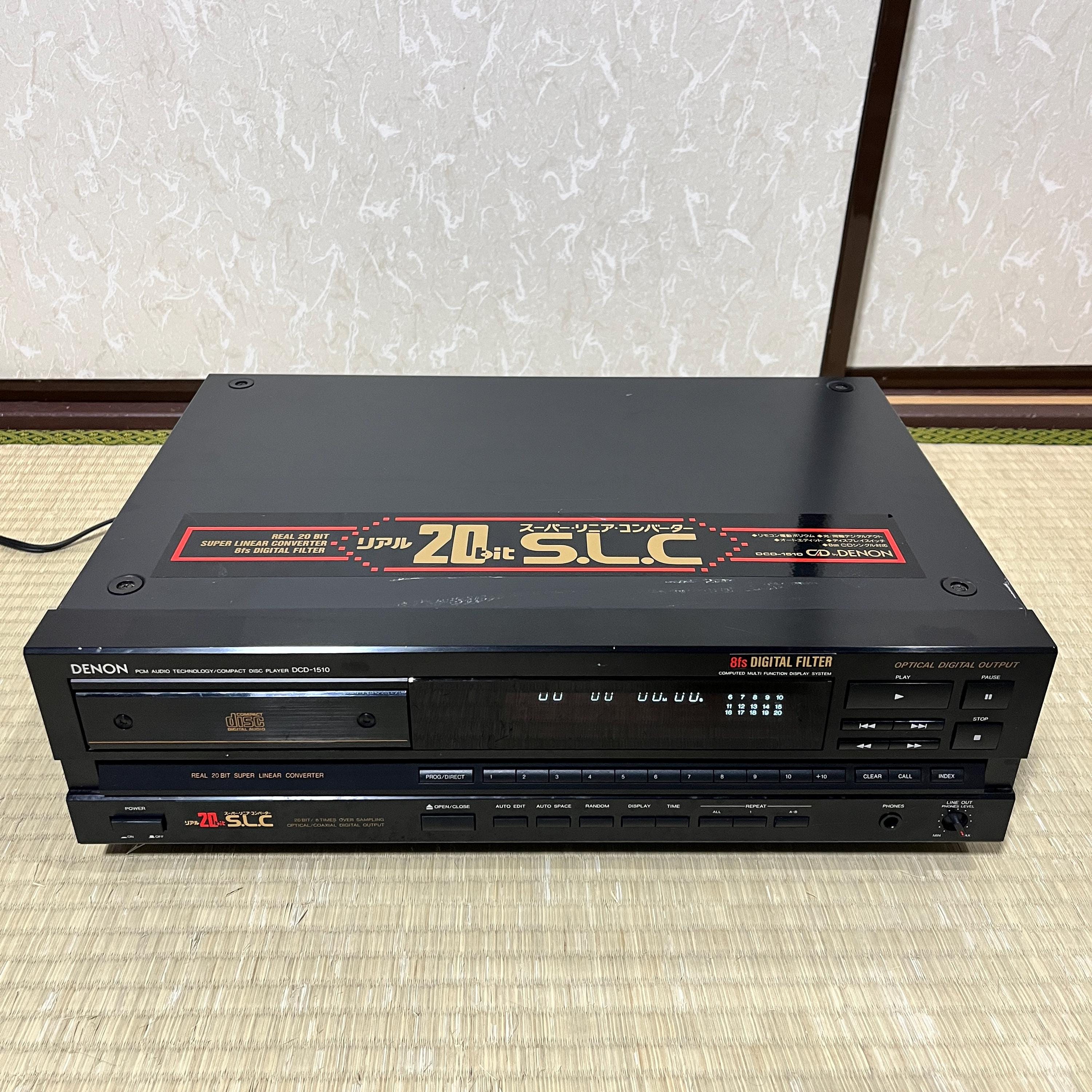 Denon DCD-1510 High-End Vintage Compact Disc Player • 20-bit SLC • 8x Oversampling • Optical Digital Output