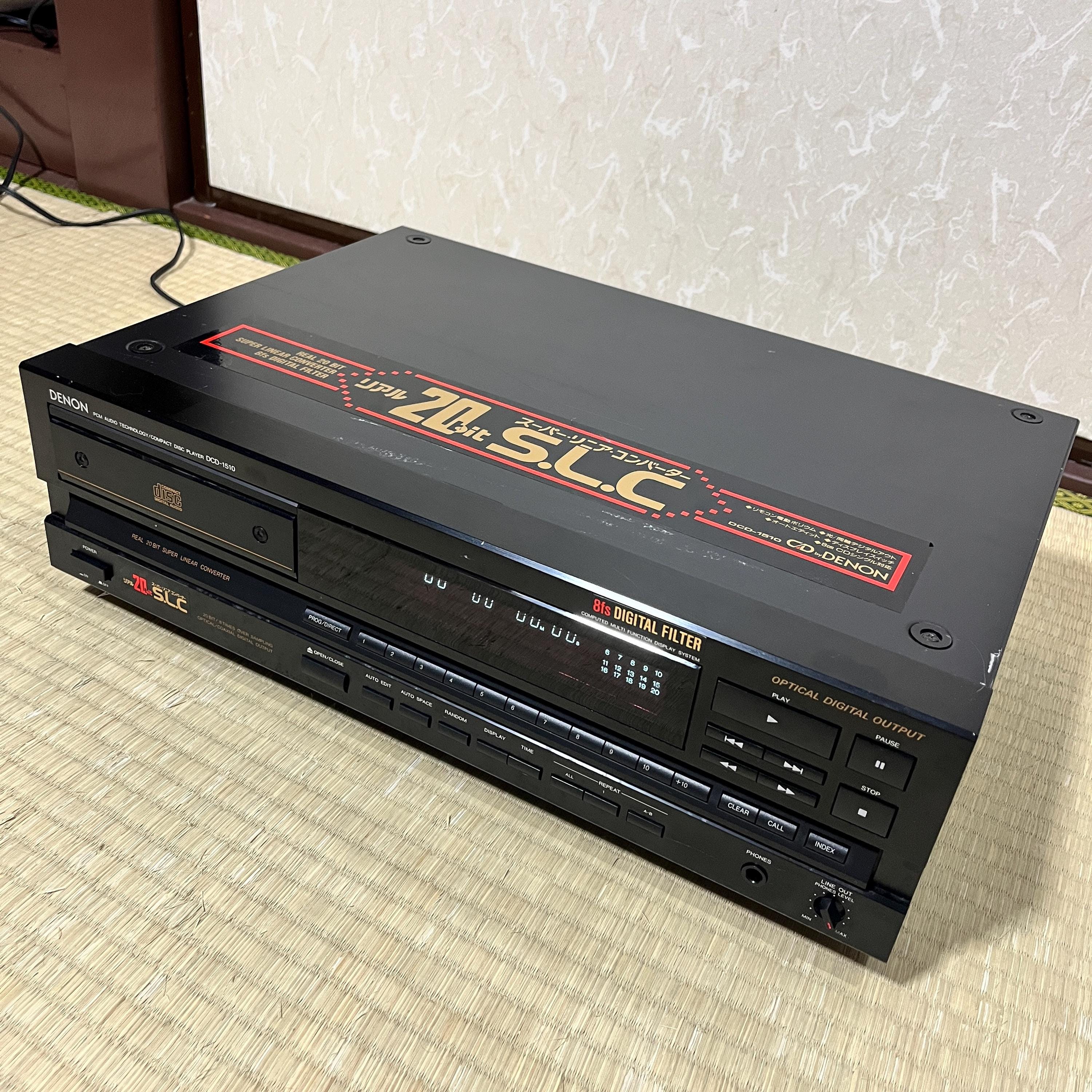 Denon DCD-1510 High-End Vintage Compact Disc Player • 20-bit SLC • 8x Oversampling • Optical Digital Output