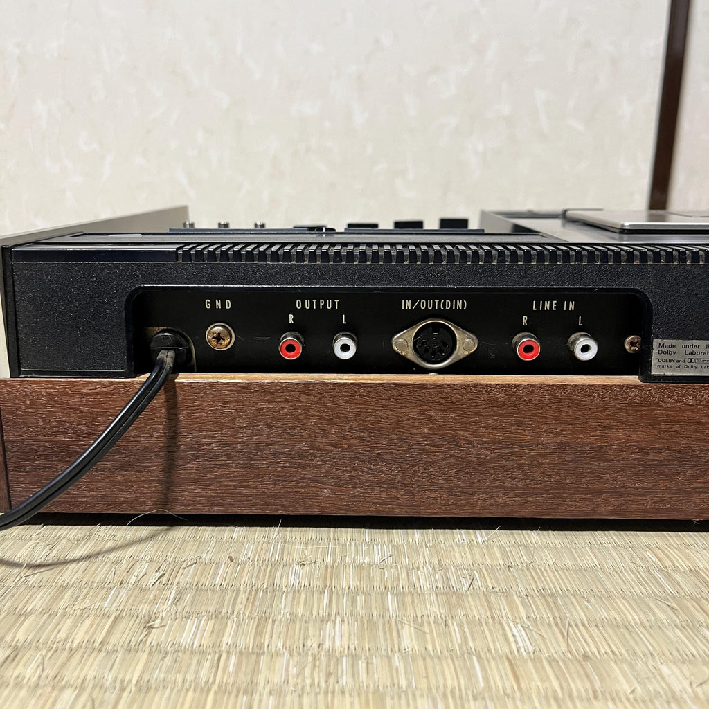 TEAC A-350 Vintage Stereo Cassette Deck • Dolby System • Wood Panels • Tested Japan