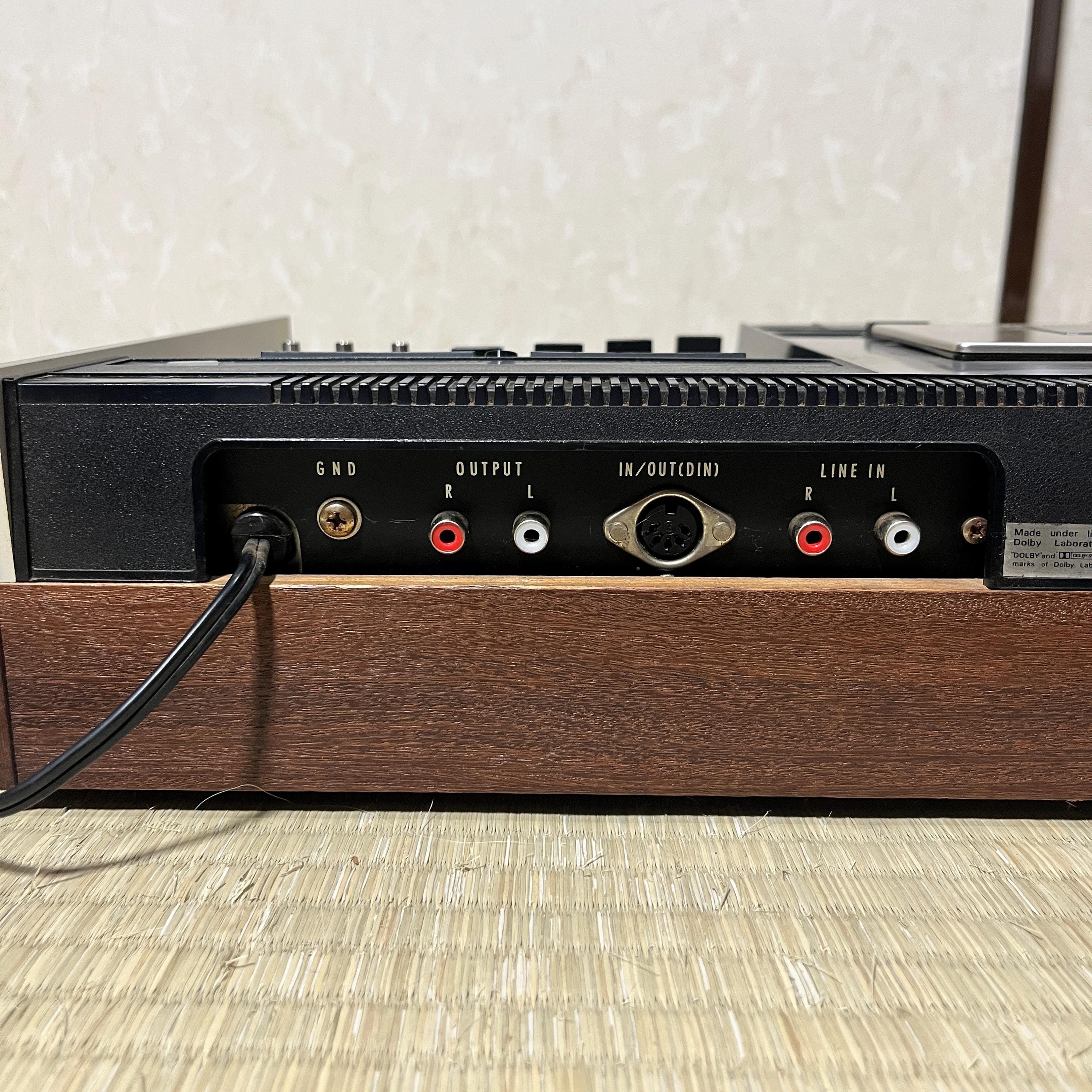 TEAC A-350 Vintage Stereo Cassette Deck • Dolby System • Wood Panels • Tested Japan