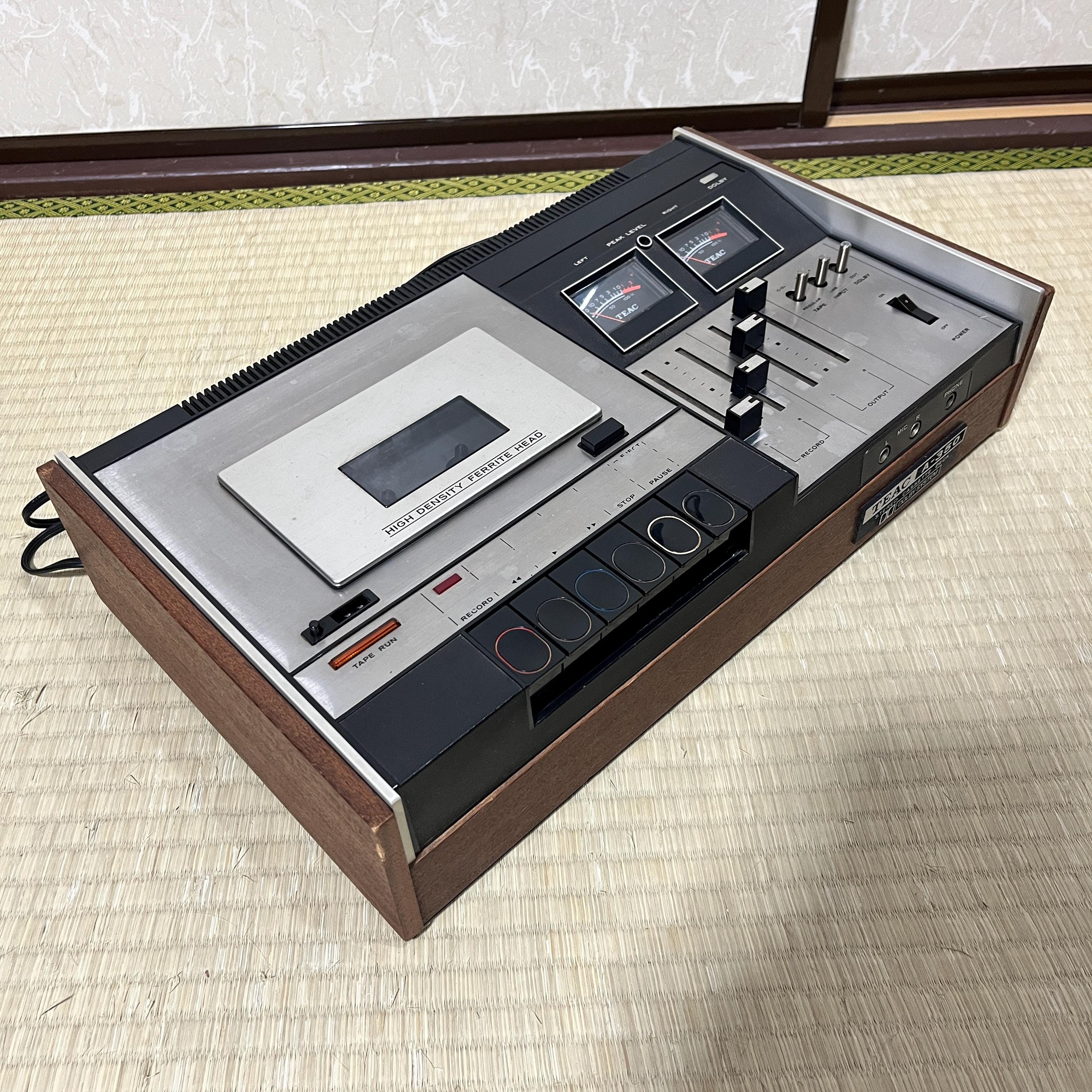 TEAC A-350 Vintage Stereo Cassette Deck • Dolby System • Wood Panels • Tested Japan