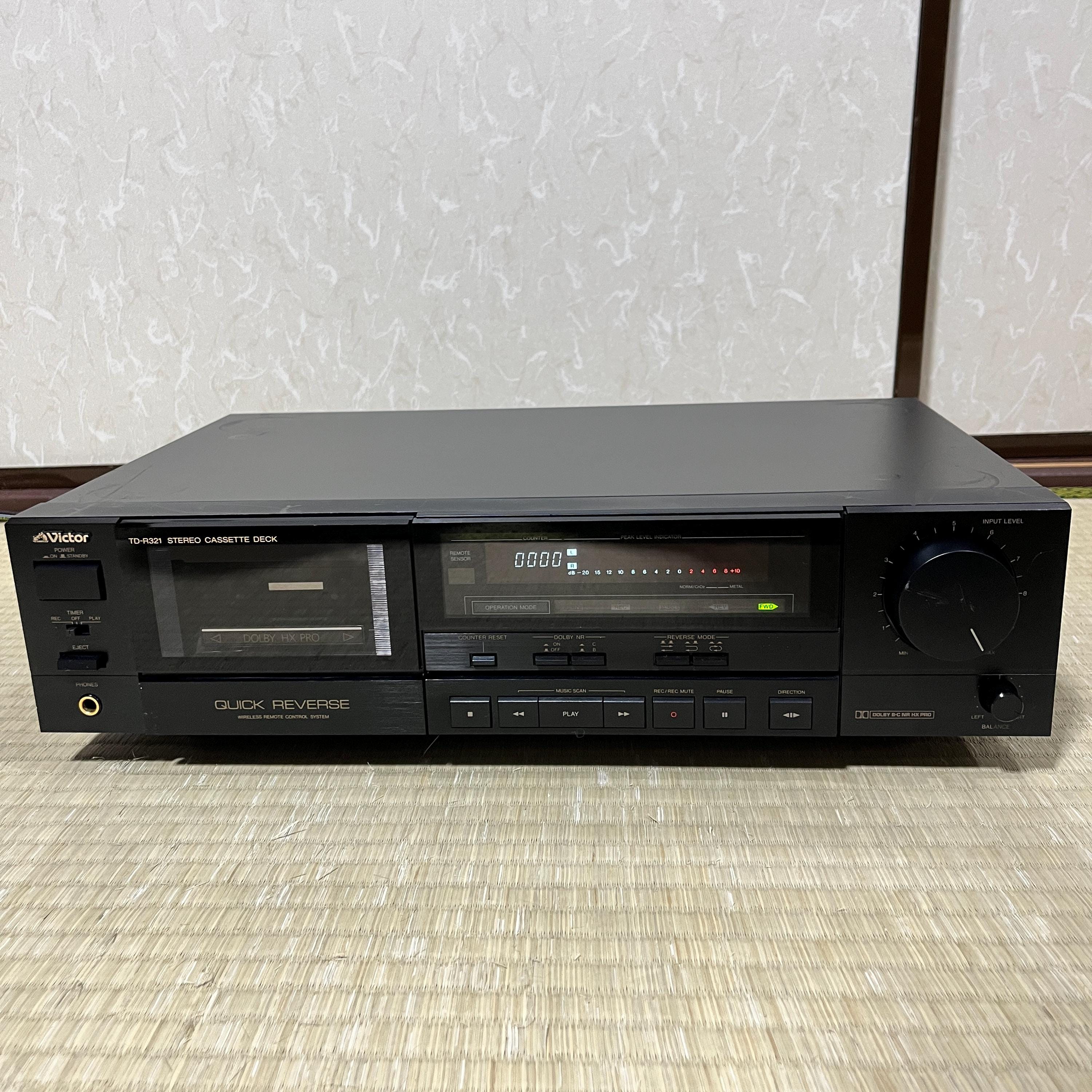 Victor TD-R321 Stereo Cassette Deck – Vintage Working Condition